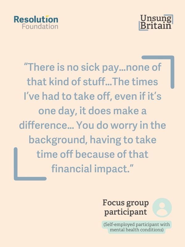 resfoundation's tweet image. Many of our focus group participants stated difficulties accessing the flexibility they require at work, and instead turn to non-traditional forms of work, including zero-hours contracts and self-employment.
But this comes with drawbacks - particularly the lack of employment…