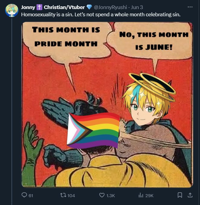 Oh no are you being treated the same way as you've been treating the LGBTQ+ community? Oh noooo