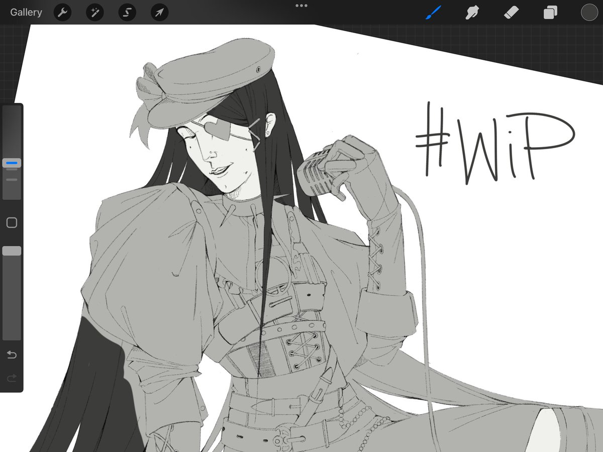 SkeletonArtist's tweet image. Повертаюся до малювання та реабілітуюся після диплому✌️

#wip #украрт #укртві #digitalart #procreateart #illustration #monochrome