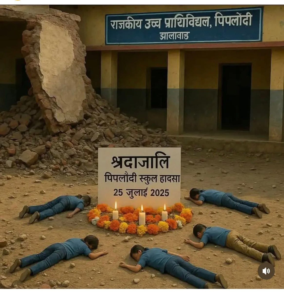 ManishPoply's tweet photo. सरकारी स्कूल मे हादसे का जिम्मेदार कौन......? https://t.co/ssL8v1AiU7