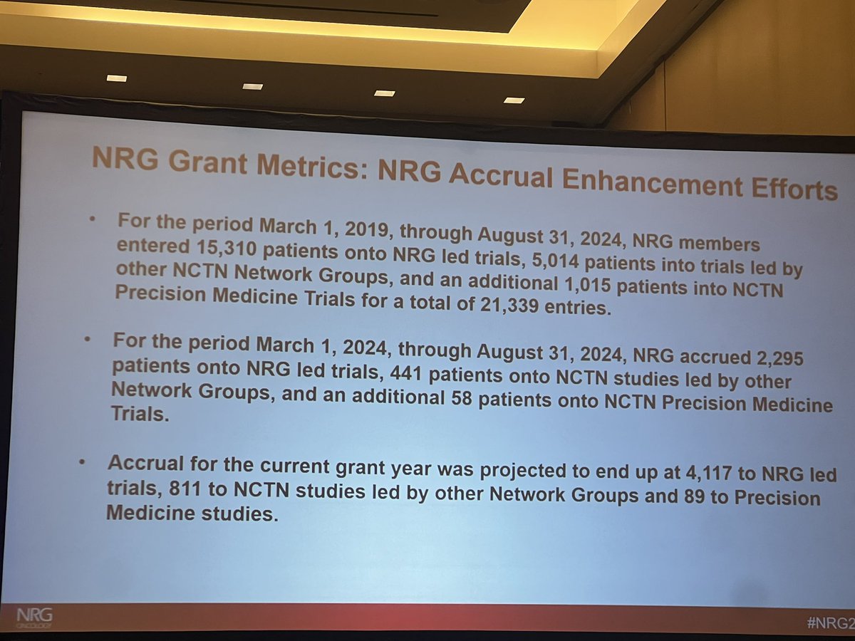AlineFaresMD's tweet image. 📈 Impressive NRG progress!
From 3/2019 to 2/2025:
✅ 15,310+ patients enrolled in NRG-led trials
✅ 21,339 total accruals across all NCTN studies
📝 1,765 publications (30% high impact) since 2014
Proud to be part! 
@NRGonc @NRGonc