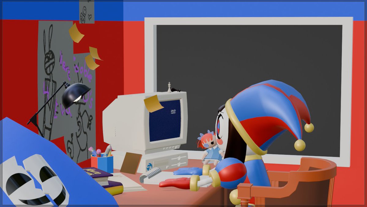 CerasumChrys's tweet image. Here are the 3D models I made for the TADC Lo-Fi stream!
#TADC #TheAmazingDigitalCircus
🧵1/14