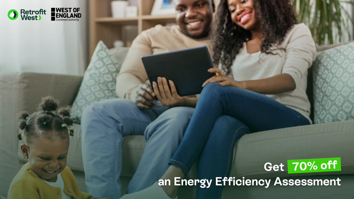 bathnes's tweet image. B&NES homeowners are eligible for a 70% discount on an energy efficiency assessment📋with Retrofit West. Take advantage of expert advice for a fraction of the cost.
Don't miss out, find out more & claim your discount. retrofitwestadvice.co.uk/vouchers
#EnergyEfficiency #RetrofitWest