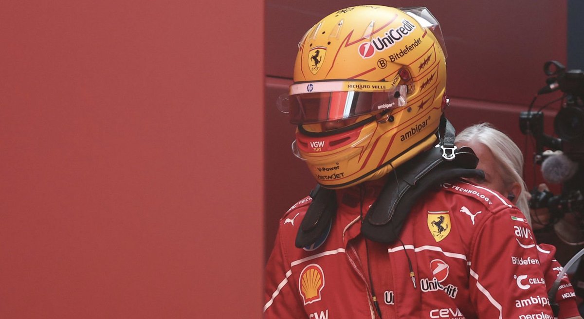 simscircuit's tweet photo. 'It's surprising that [Lewis Hamilton has] taken the blame for that. No matter what [Lewis] says, the car spun him round.'

Natalie Pinkham: It seemed in that interview that [Lewis Hamilton] was taking the blame for it. You felt otherwise?

Anthony Davidson: When I first heard it, I was convinced yeah, yes there's rear locking, he confirmed that there's rear locking and that causes the backlash in the gearbox as you're desperately trying to downshift while the rear tyres are locked and it gets unhappy with that getting out of sequence and that's what ultimately spun him round but he reckons that he's taking the blame for the rear locking happening and the driver obviously is in control of the brake bias within the car as well, it is bumpy into that corner.

The F1 car is less so affected by those bumps because it's got such massive downforce at those speeds, at close to 200 miles an hour the car has actually got its maximum downforce there with no DRS into the final chicane so once you're on the brake pedal obviously you get a pitch into the car and the rear pops up slightly and that unloads the rear so you lose a little bit of mechanical grip through the rear anyway and that's why you get the weight transfer to the front and that's when the rear becomes vulnerable under braking.

Combine it with the downshifts, you're asking more torque going through the gearbox under each downshift request and that's what can trigger a bit of extra rear locking. You see it on motorbikes all the time for example, so that's what he's suffered with there and spun him round but it's surprising that he's taken the blame for that.

Maybe if he listens back to it again and by the time he gets back to the data and works it through with the engineers he might think differently but at the moment he's a bit downtrodden and beat himself up for it.

Yeah I mean they'll clearly see that there was rear locking and it's quite hard for a driver to cause that unless you've been a bit careless and thrown your brake bias too far rearwards. There's very little that the driver can do in these digital cars that they drive. They're not very analogue these days. There's only so much you can do on a flappy paddle gearbox for example to make the thing try to lock up so lots of systems that they're like computers on wheels these things today. No matter what he says the car spun him round to a certain degree.

[via Sky Sports UK]