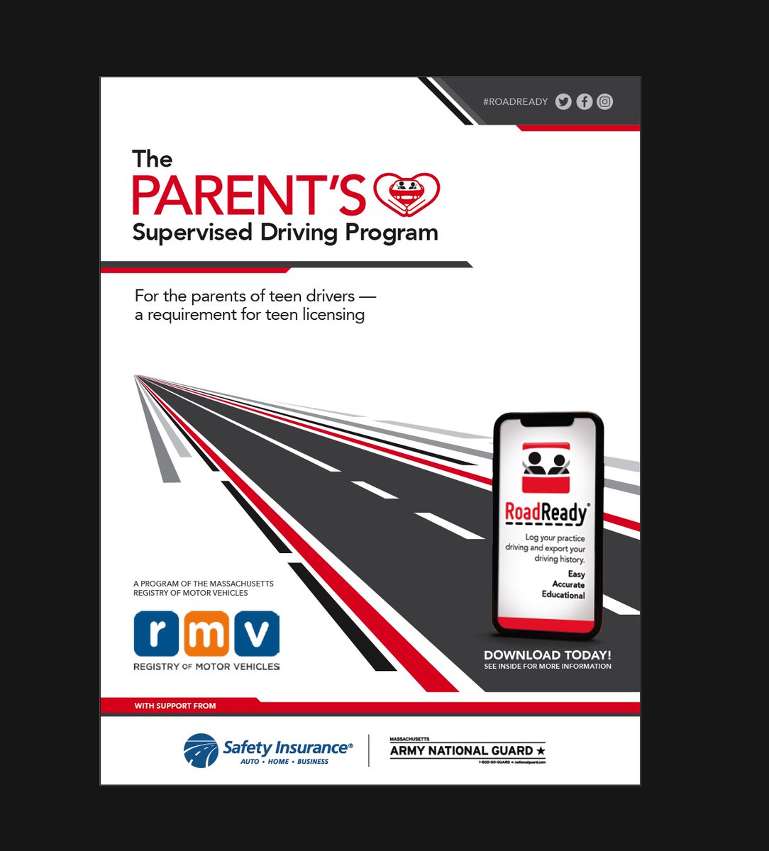 MassRMV's tweet image. #Parent involvement in #TeenDriver education positively impacts your teen & #DriverSafety. Pick up your free #ParentSupervisedDriving Program book at RMV and AAA locations! @Safe_Roads @PSDP_Info ow.ly/XruS50NJHuM