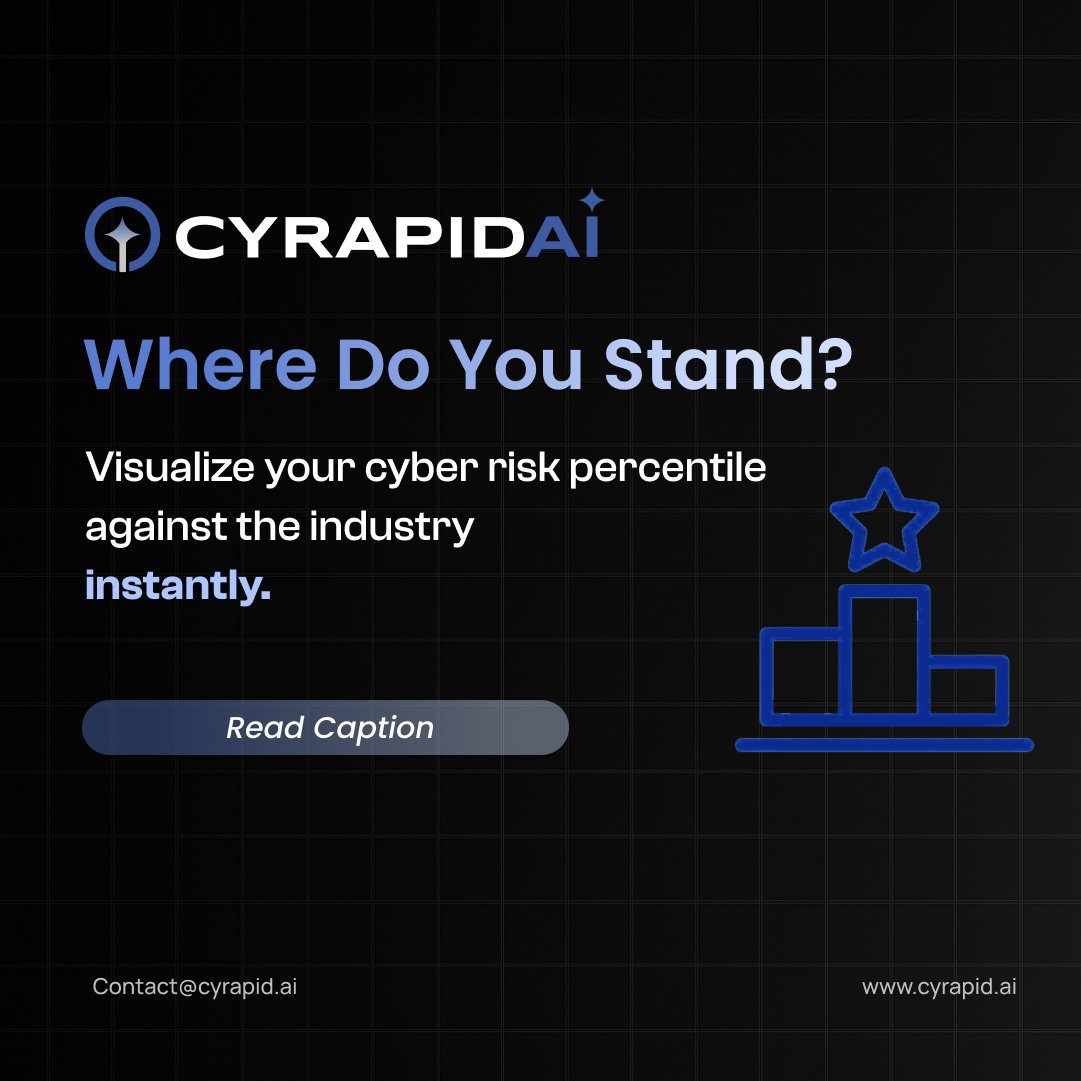 CYRAPID_GenAI's tweet image. How strong is your security posture?
CYRAPID AI shows your real-time benchmark vs. peers.
📊 See your rank
🔍 Find gaps
🚀 Act smarter

To know more, visit cyrapid.ai

#CyberRisk #CISO #Benchmarking #CYRAPIDAI