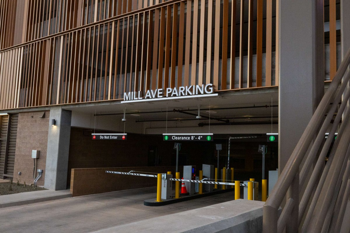 Parking and Transportation (@asutransit) on Twitter photo 🚧 ROADWORK: July 28–Aug. 15. 🚧
📢 Mill Avenue Parking Structure will have the following restrictions due to construction:
🟩Enter garage via 10th St.
🟥Exit heading north towards 9th St.
Please follow all signs and instructions. 👍
<a href="/ASU/">Arizona State University</a> <a href="/ASUGammage/">ASU Gammage</a> <a href="/ASUHIDA/">Herberger Institute</a> <a href="/ASUfacilities/">ASU Facilities</a> 🚧 ROADWORK: July 28–Aug. 15. 🚧
📢 Mill Avenue Parking Structure will have the following restrictions due to construction:
🟩Enter garage via 10th St.
🟥Exit heading north towards 9th St.
Please follow all signs and instructions. 👍
<a href="/ASU/">Arizona State University</a> <a href="/ASUGammage/">ASU Gammage</a> <a href="/ASUHIDA/">Herberger Institute</a> <a href="/ASUfacilities/">ASU Facilities</a>