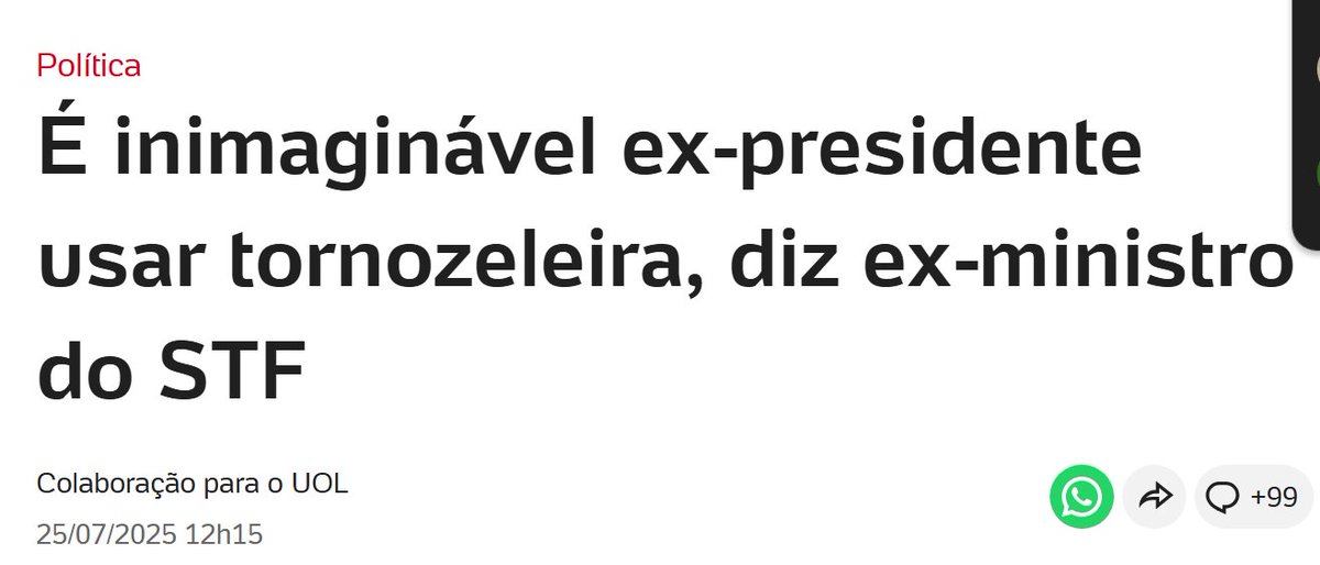 Concordo com o ex-ministro Marco Aurélio. Porém, ele há de admitir que é inimaginável o que Bolsonaro faz como ex-presidente. Um inimaginável é resposta a outro inimaginável.