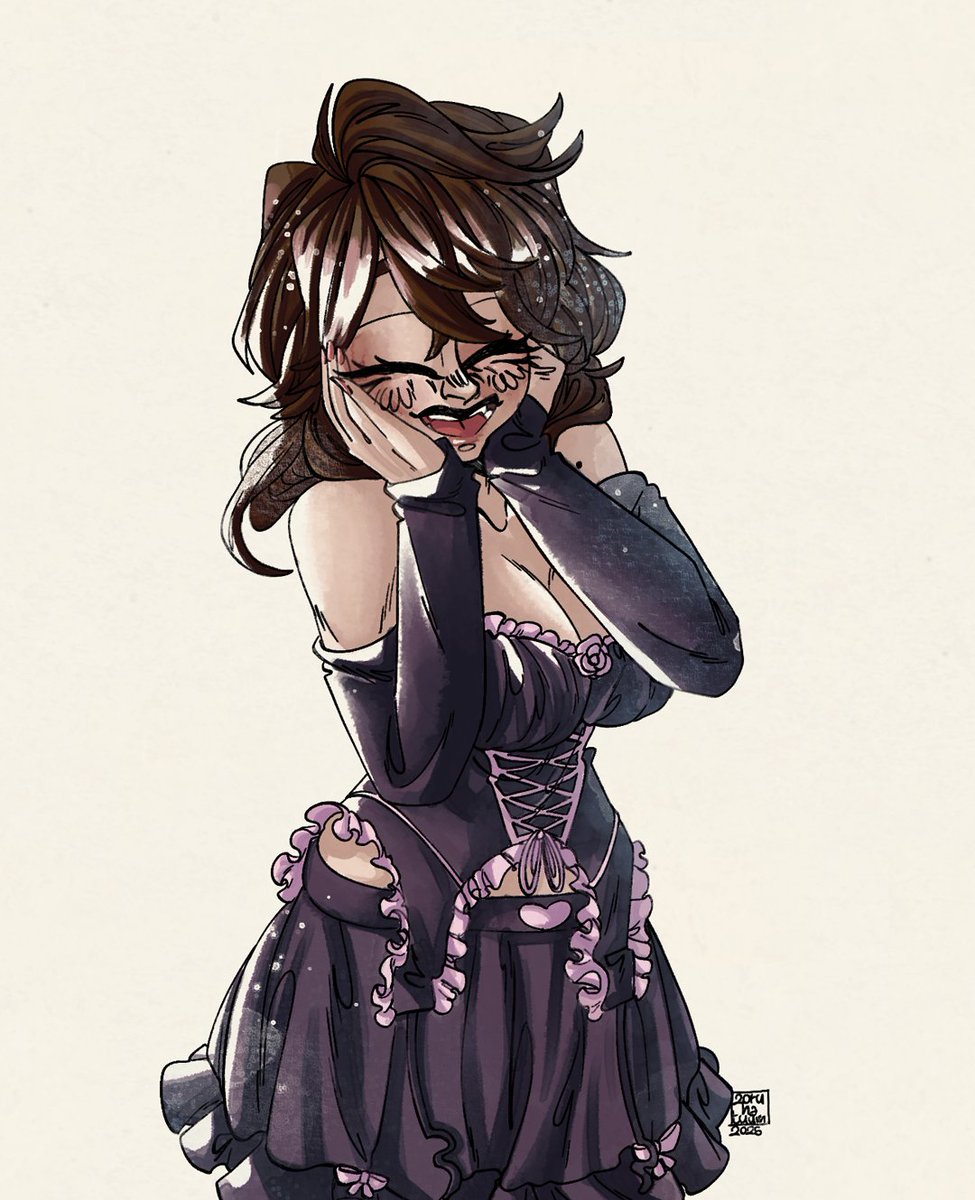 zoruhatuum's tweet image. It's time for my rrrrevenge! I drew @La_belial s beautiful Ricca, I hope you like it :3c #artfight2025 #oc #arttwt ✨