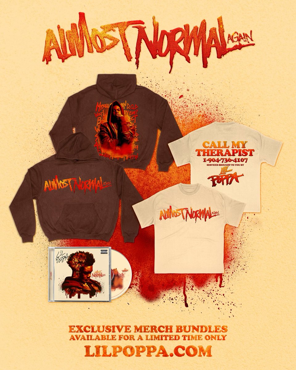 ThatBoyPoppa's tweet image. Exclusive Merch Bundles Available Now on My Website π§β€οΈβπ₯ Album Next Friday βΌοΈ #AlmostNormalAgain
