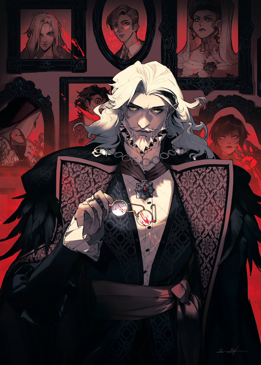 Over the course of 2025, we've featured monthly guest art by artists we like. All of the monthly guest art is available as prints via our Kickstarter campaign ❤️

March was Dracula by Saren Stone