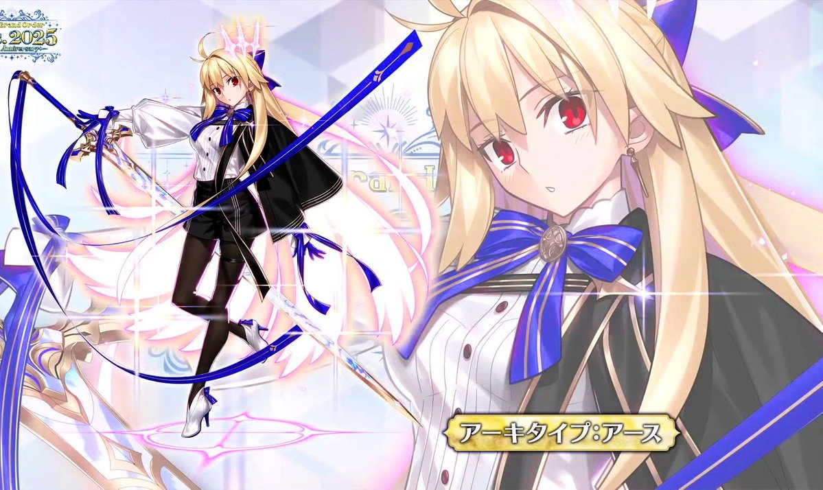 TypeRamza's tweet image. Oh wow, I love Arcueid’s new design in FGO! She’s dressing so classy and she’s got her cool sword too!