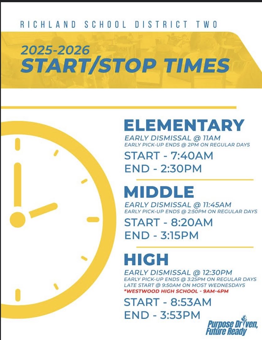 AttendForTWO's tweet image. ⁦@RichlandTwo⁩ schools begin in 12 days. #AttendEverydayIN2