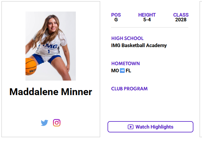 Missouri Jr. All-Star Basketball (@jrallstar_mo) on Twitter photo Check out Maddalene Minner's (<a href="/maddaleneminner/">Maddalene Minner π―βΉοΈββοΈπ</a>) ππΌππππΎππππ πππΌπππ πππππππ! ‡οΈ
jrallstar.com/maxrecruit/maxβ¦
Start building your profile now at jrallstar.com/maxrecruit! Check out Maddalene Minner's (<a href="/maddaleneminner/">Maddalene Minner π―βΉοΈββοΈπ</a>) ππΌππππΎππππ πππΌπππ πππππππ! ‡οΈ
jrallstar.com/maxrecruit/maxβ¦
Start building your profile now at jrallstar.com/maxrecruit!