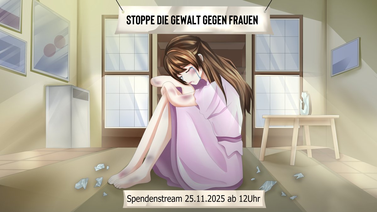 Ankündigung: Spendenstream am 25.11.2025 – Internationaler Tag gegen Gewalt an Frauen

Am 25.11. ist der Internationale Tag gegen Gewalt an Frauen – ein Tag, der noch immer zu wenig Beachtung findet.
Gewalt gegen Frauen verschwindet zunehmend aus Nachrichten, wird bagatellisiert