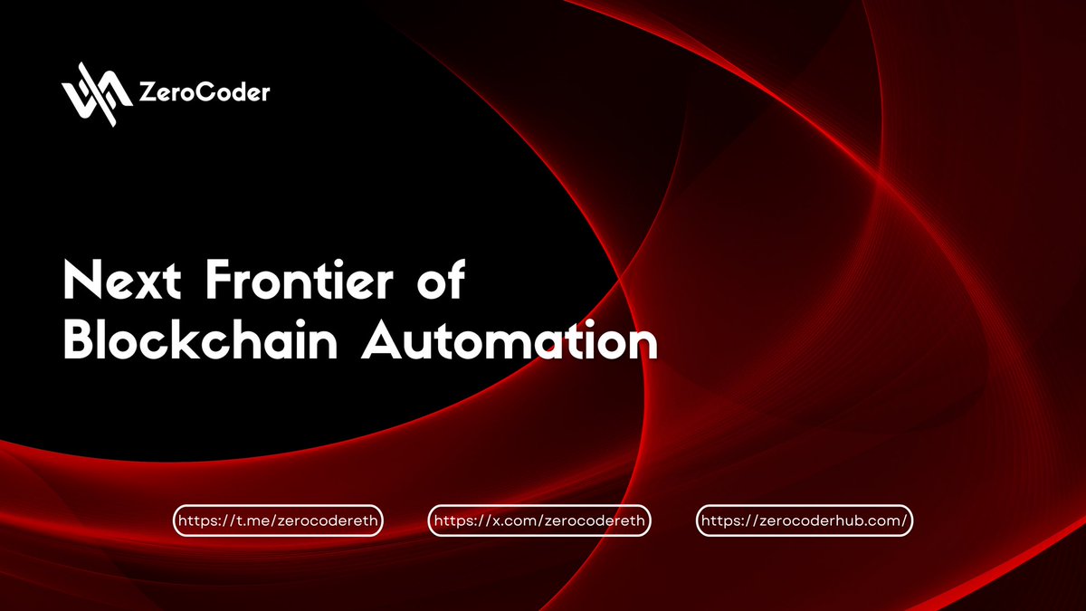 We’ve arrived. Meet $ZCOD - The Next Frontier of Blockchain!

“Empowering Everyone to Create, Deploy, and Monetize On-Chain Agents”

No code. Full control. Real ownership. Welcome to ZeroCoder!

🟥 Website: zerocoderhub.com
🟥 Telegram: t.me/zerocodereth
