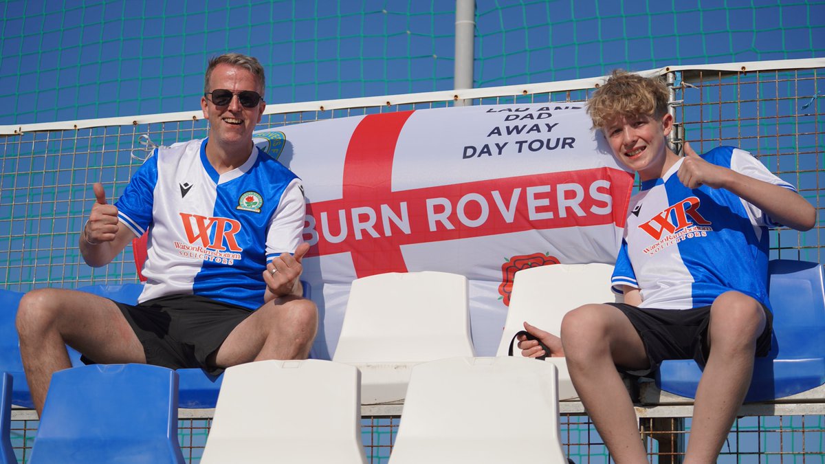 Rovers's tweet image. The blue &amp;amp; white army are once again out in force in Murcia! 💙🤍

#ROVvELC | #Rovers 🔵⚪️