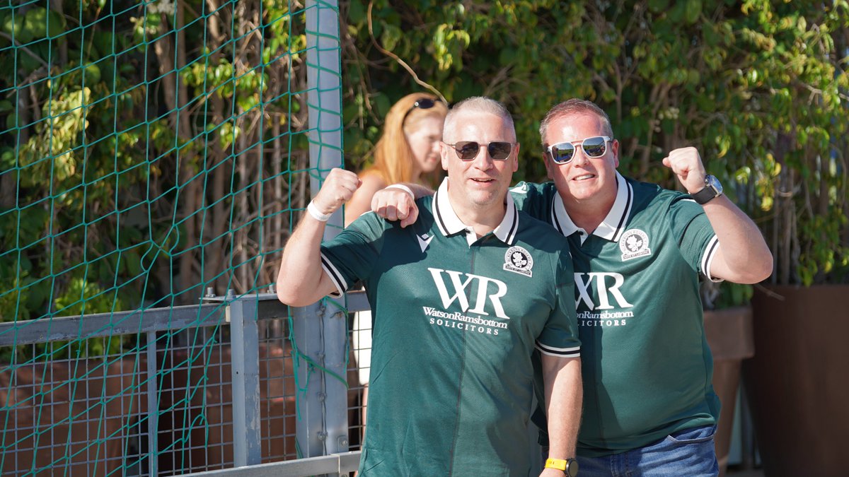 Rovers's tweet image. The blue &amp;amp; white army are once again out in force in Murcia! 💙🤍

#ROVvELC | #Rovers 🔵⚪️