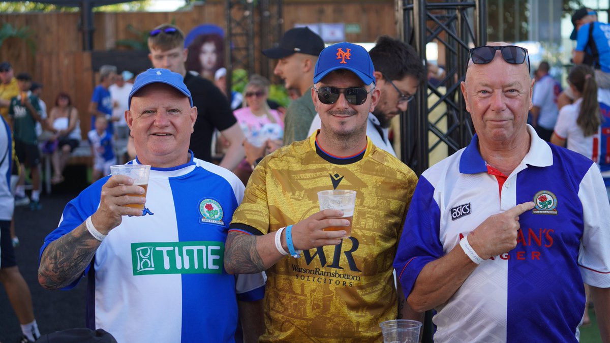 Rovers's tweet image. The blue &amp;amp; white army are once again out in force in Murcia! 💙🤍

#ROVvELC | #Rovers 🔵⚪️