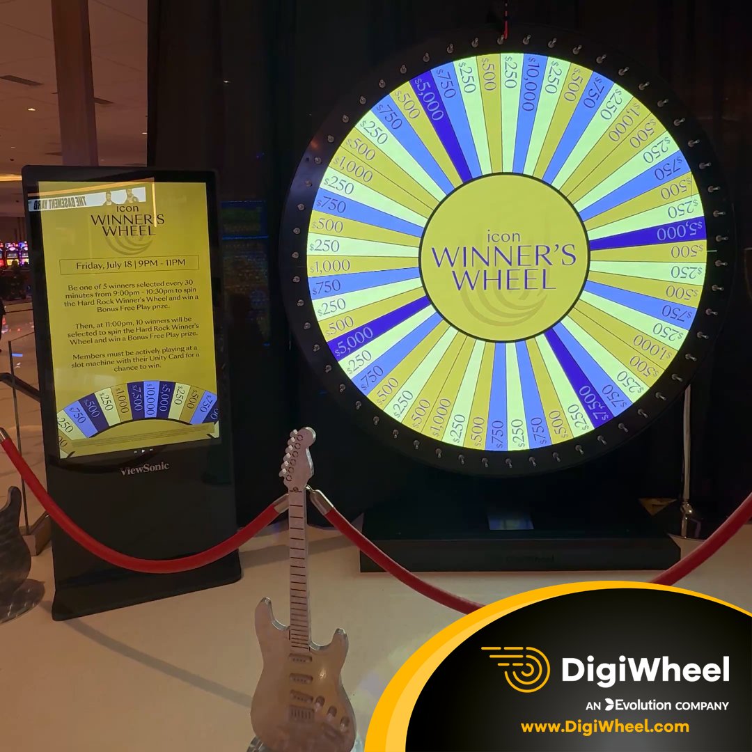 📍 Hard Rock Hotel &amp; Casino Atlantic City!

DigiWheel has officially landed in Atlantic City — and we already have winners! 🎉

Excited to kick off our New Jersey journey at this premier location.

Good luck to all &amp; congrats to the winners!

#DigiWheel #AtlanticCity #HardRock