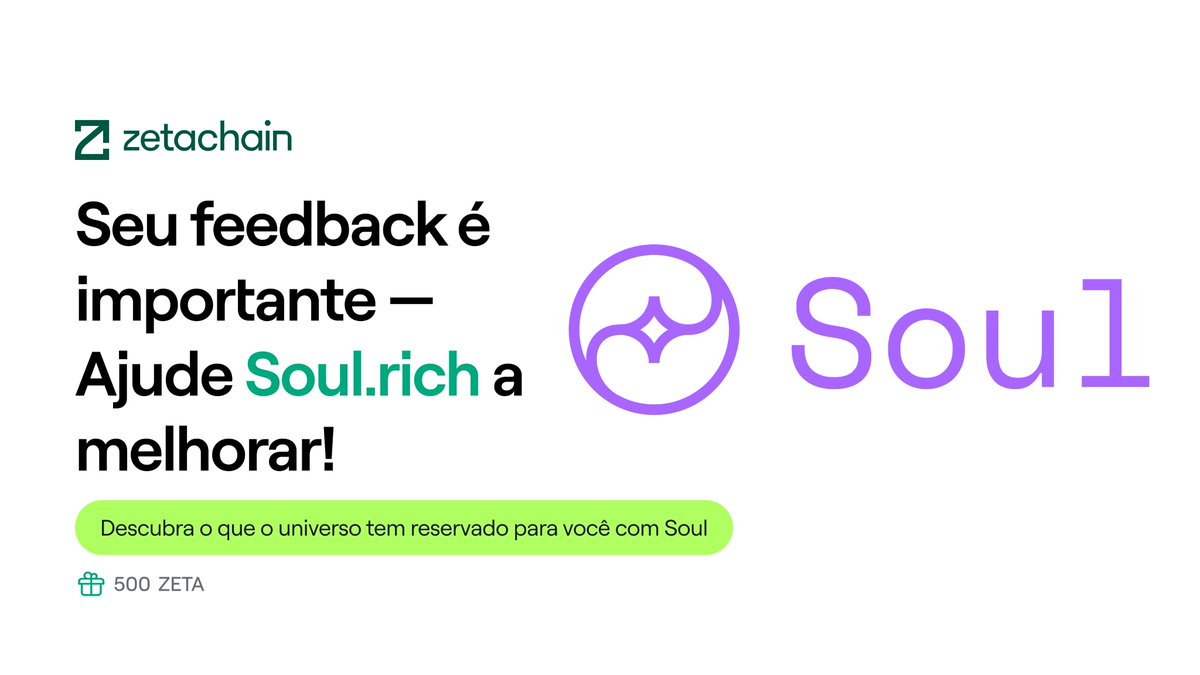 Ajude-nos a moldar o futuro dos Aplicativos Universais na ZetaChain. Seja um testador beta, responda às pesquisas e compartilhe a recompensa de 2.000 ZETA! Comece aqui 👇