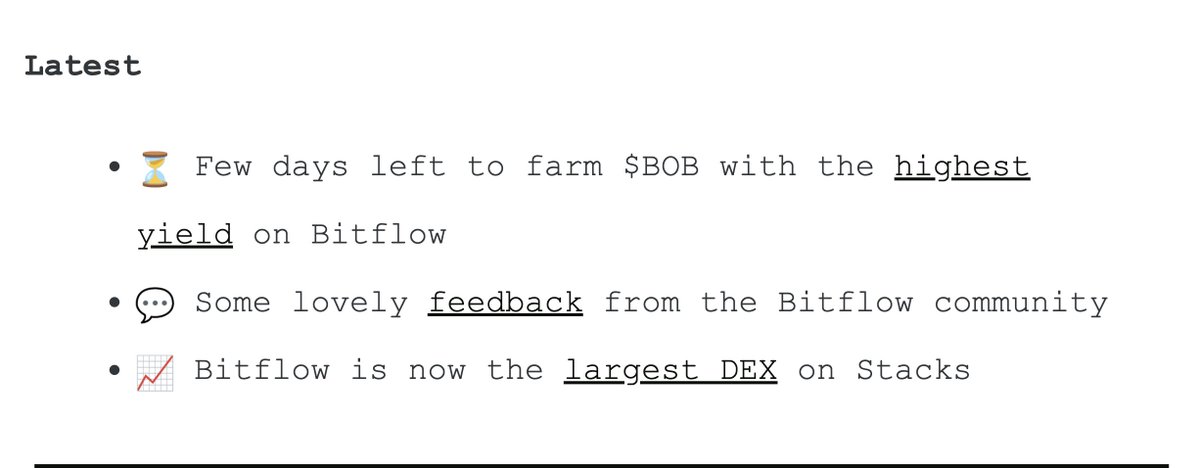 BOB_STX's tweet image. From the latest @Bitflow_Finance Shorelines newsletter.
Few days left to get boosted rewards of $BOB!