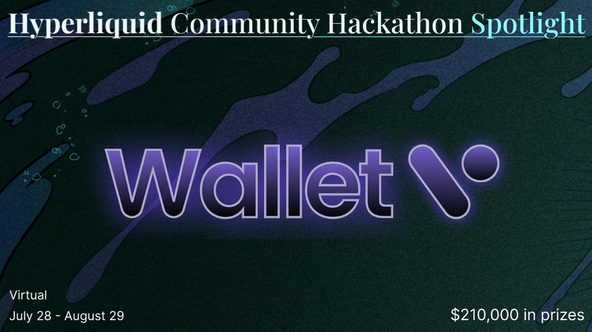 💡 Sponsor Spotlight 💡

<a href="/WalletV_io/">Wallet V</a> is an all-in-one wallet for Hyperliquid perps trading, cross-chain swaps, tokenized stocks, and smart money tracking!

Can you beat their trading challenge? 
Win up to $50,000 if you 50x your bags by Aug 18 ⬇️