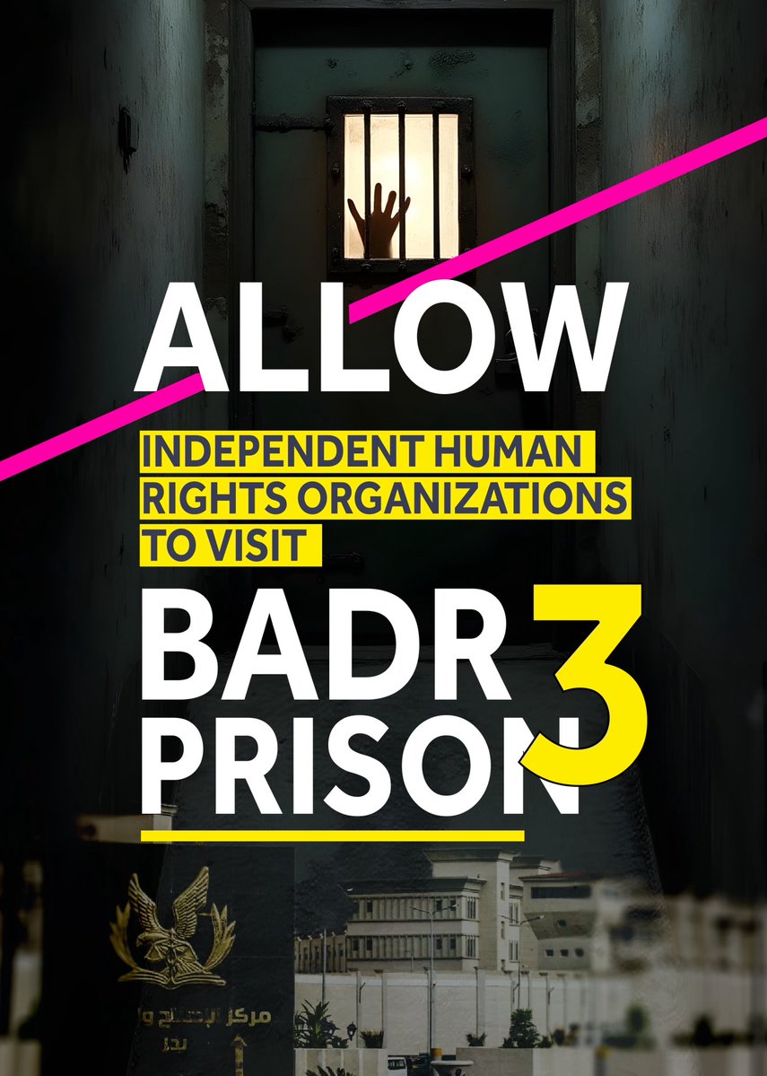 FreeThemAll_'s tweet image. The Ministry of Interior denies a hunger strike by prisoners of conscience. Can it permit independent human rights groups to visit Badr 3 Prison?
#FreeThemAll
#Egyptian_hell
@ghoshworld
@VitoTodeschini
@liz_evenson
