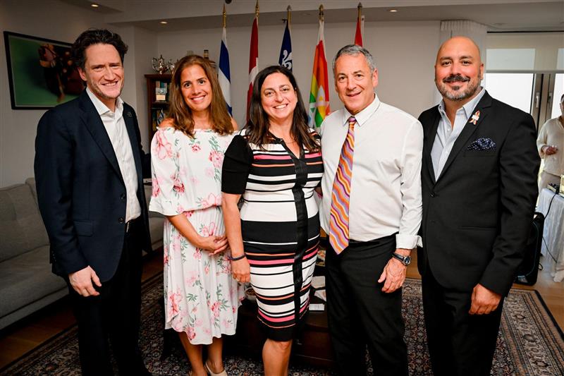 CIJAinfo's tweet image. To launch Pride in Montreal, @CIJAQC, Ga'ava, and @IsraelaMTL hosted the 10th Annual Pride Cocktail Party — celebrating the LGBTQ+ community and our shared fight against homophobia and antisemitism in Quebec.
Thank you to the dignitaries, allies, and friends who joined us.…