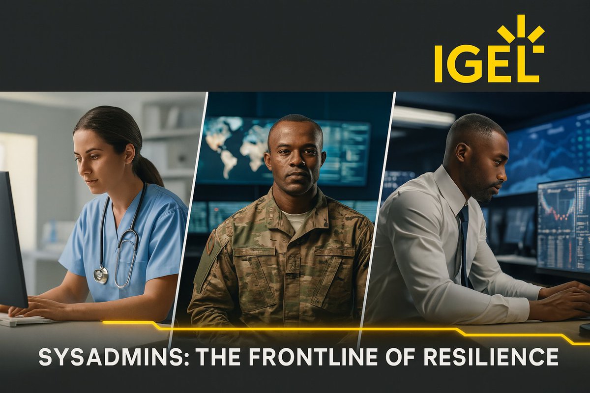 IGEL_Technology's tweet image. 🎉 Celebrating SysAdmin Day—The Frontline of Resilience and Trust
Today, we honor the SysAdmins—the behind-the-scenes heroes keeping critical industries running and secure. From healthcare to government to finance, you ensure continuity, protect against threats, and power the…