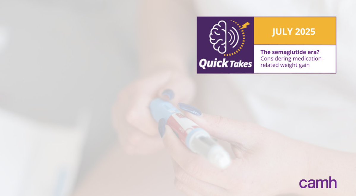 CAMH Education (@camhedu) on Twitter photo #ICYMI: Dr.<a href="/DavidGratzer/">David Gratzer</a> spoke with Dr. Mahavir Agarwal, Lisa Schaffer, and Dr. <a href="/SanjSockalingam/">Sanjeev Sockalingam</a>
about how treating #obesity can also improve other chronic conditions and some side effects of GLP-1 medications.
LISTEN:
tinyurl.com/QuickTakesEp40…
<a href="/ObesityCan/">Obesity Canada</a> #QuickTakes #ICYMI: Dr.<a href="/DavidGratzer/">David Gratzer</a> spoke with Dr. Mahavir Agarwal, Lisa Schaffer, and Dr. <a href="/SanjSockalingam/">Sanjeev Sockalingam</a>
about how treating #obesity can also improve other chronic conditions and some side effects of GLP-1 medications.
LISTEN:
tinyurl.com/QuickTakesEp40…
<a href="/ObesityCan/">Obesity Canada</a> #QuickTakes
