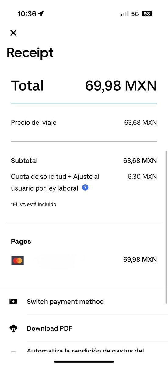 Acabo de revisar y efectivamente <a href="/Uber_MEX/">Uber Mexico</a> ajustó tarifas derivando al consumidor final los derechos laborales que se le exigen por ley. Descarados. <a href="/Profeco/">Profeco</a>