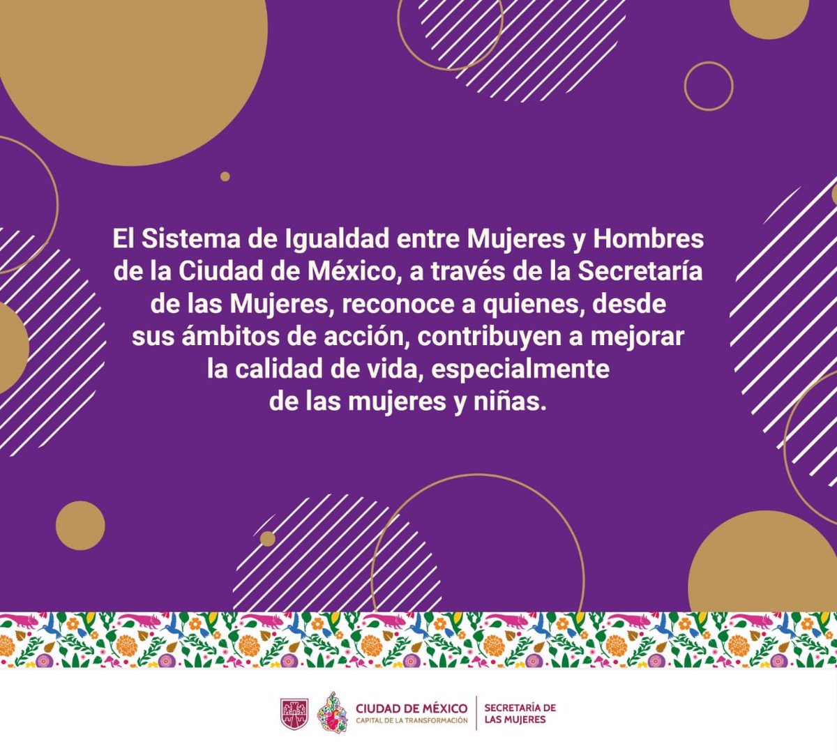 SeMujeresCDMX's tweet image. ¡Súmate a la construcción de una #CapitalDeLaTransformación más inclusiva e igualitaria! ⚖️💜🩵
Invitamos a organizaciones e instituciones públicas o privadas a obtener el "Distintivo de Igualdad entre Mujeres y Hombres de la Ciudad de México" 2025: semujeres.cdmx.gob.mx/storage/app/me…