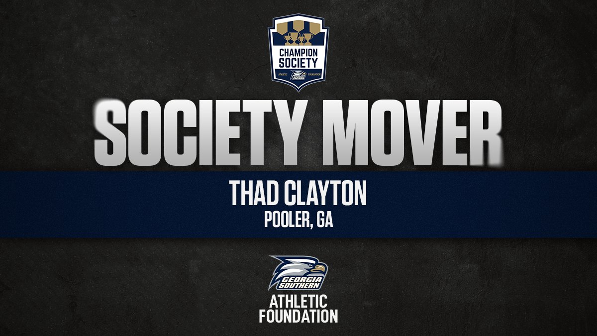 GSUAF's tweet image. Ending the week with a huge thank you to Mr. Thad Clayton for his generosity to Georgia Southern Athletics!
Welcome to the Champion Society!🎉
#HailSouthern