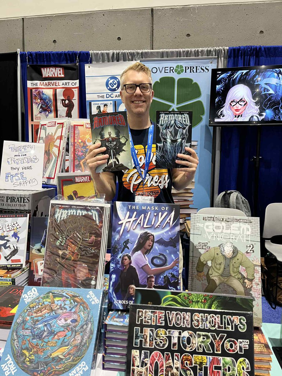 WizardsComics's tweet image. If you’re walking the floor at #SDCC2025 today, be sure to stop by the @clover_press booth (5563) and say hi to WIZARDS co-host, @TheMikeSchwartz 😃
