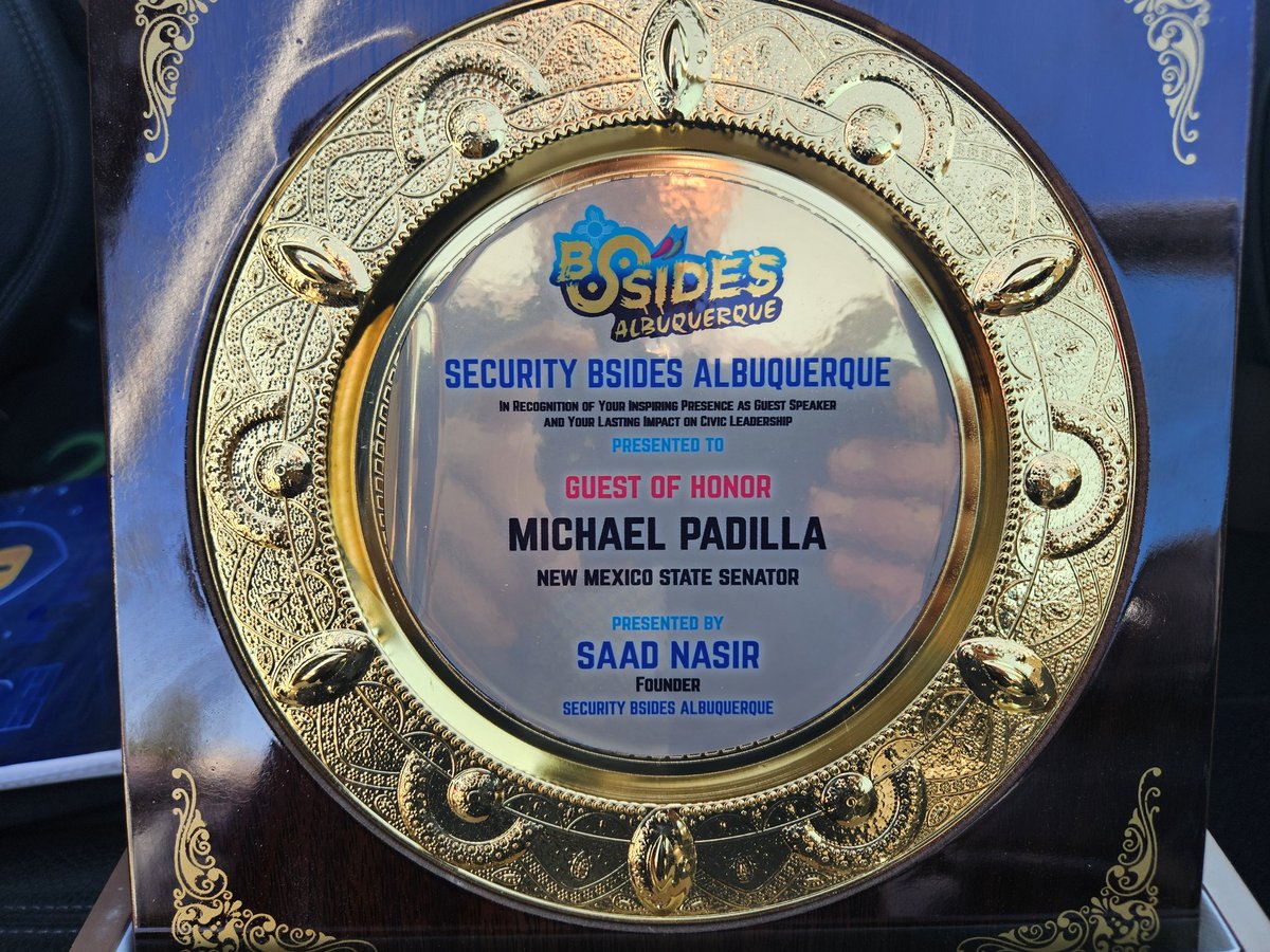 SenPadilla's tweet image. Honored to deliver the keynote address at the BSides Albuquerque Cybersecurity Conference! I spoke about the rising costs of cybersecurity, the growing demand for a skilled workforce, and how New Mexico can lead the way in a Quantum Economy. Exciting times ahead for our state!…
