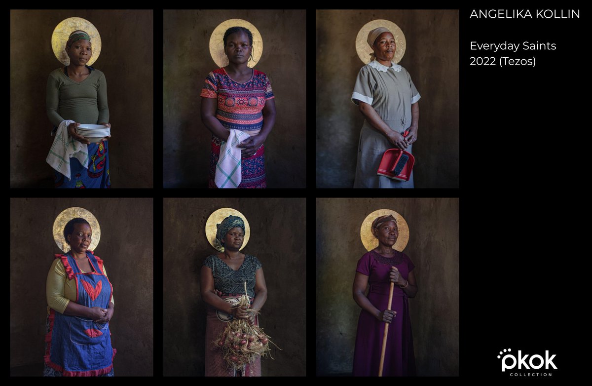 <a href="/AngelikaKollin/">Angelika Kollin</a>'s "Everyday Saints" has portraits of domestic workers from wealthy Cape Town suburbs. Not only  do these women make life for their employers easier, but their work  continues in their own homes, where they carry on roles of mothers,  wives, caregivers, and