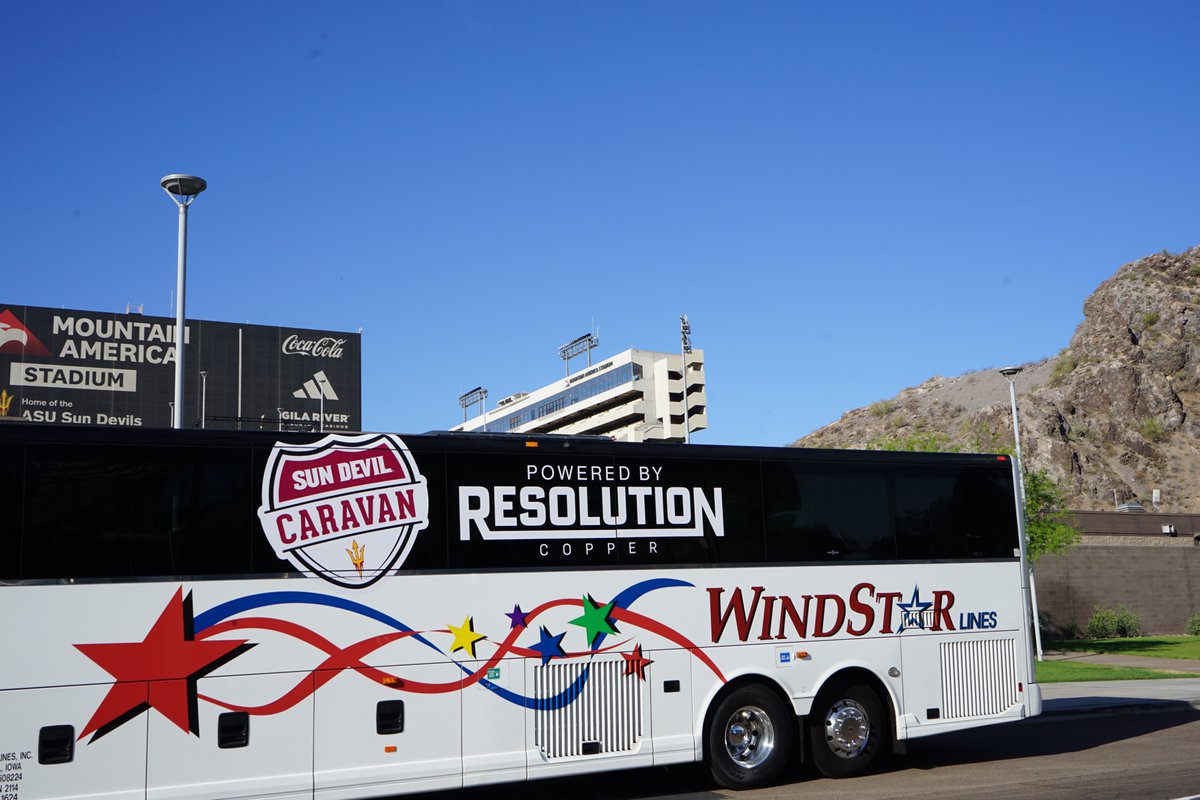 TheSunDevils's tweet image. Wrapping up the Sun Devil Caravan, presented by @resolutioncu, with one last big thank you to the Superior communities for hosting us and showing your Sun Devil Pride! Special thanks to @WindstarLines for keeping us moving smoothly on this incredible journey!