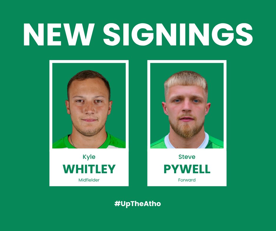 LutterworthAFC's tweet image. ✍️ 𝗡𝗘𝗪 𝗦𝗜𝗚𝗡𝗜𝗡𝗚𝗦 

We are delighted to welcome the signings of Kyle Whitley and Steve Pywell 💚🤍

💬 Assistant Manager Scott Smith "These are great additions that bolster the squad and add real quality into the ranks."

Welcome to the Atho! 💚🤍

#UpTheAtho