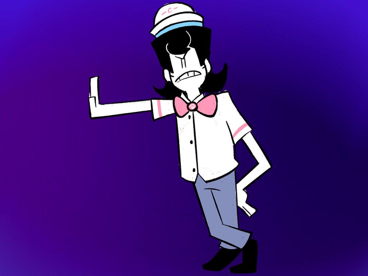 Stinkyzoid's tweet image. Day 14 Part 2: Kevin #spookymonthfanart
The hell is he leaning on, there’s nothing there dumbass