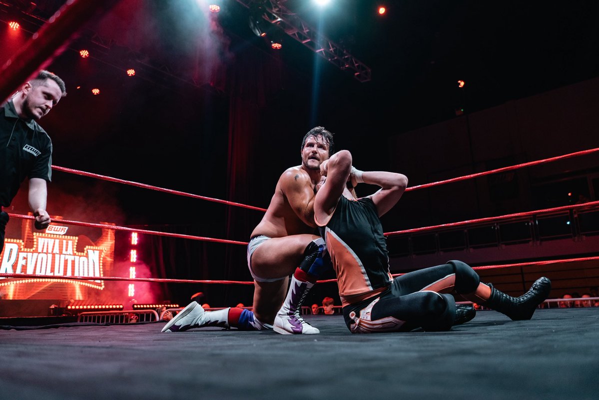 BritWresRev's tweet image. When Bred 4 Better’s scheduled opponents for VIVA LA REVOLUTION had to withdraw, JOSEPH CONNERS was able to pull some strings to get Riley & Brady added to the T.L.C. match.
But he wanted some of the action too and issued an open challenge to any man, woman, girl, or … BOI!…