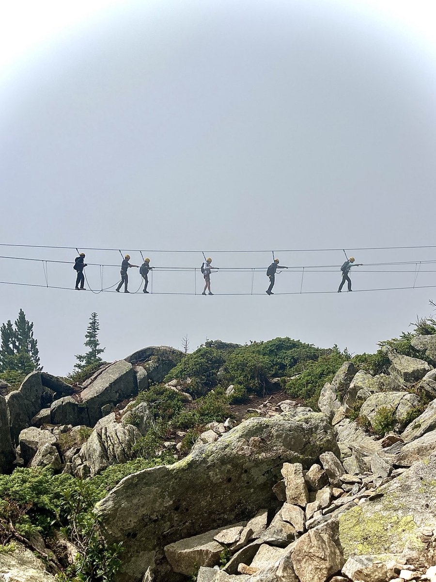 guidemark's tweet image. Walking on the clouds - Final bridge on the “ La via des Evettes - “