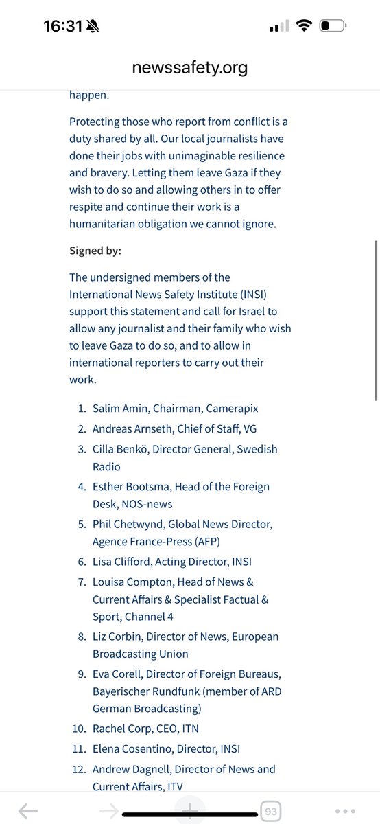Important to sign this open letter from @insi_news along with colleagues at the BBC, ITV, C5, Sky News &amp; ITN calling for independent journalists to be allowed into Gaza to independently report what’s happening there and to allow local journalists based in Gaza to leave if they