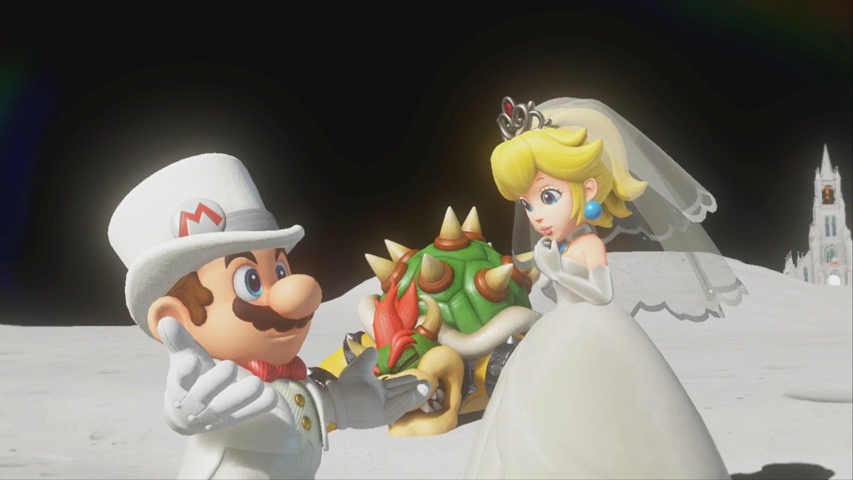 thepophive's tweet image. Nintendo says Mario and Peach are just “good friends” in a recent blog post.