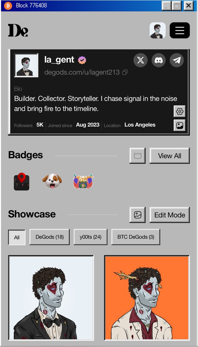 Badges 👌 

FIWB