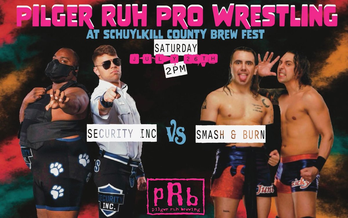 SecurityIncPro's tweet image. It was at last year’s Schuylkill County Brew Fest that we apprehended Smash & Burn for violating public drinking laws.
Tomorrow, they are being granted a rematch by @pilgerruhbrews… so they will once again be put ON LOCKDOWN! 🚨
We are Security Inc., #ReportingForDuty