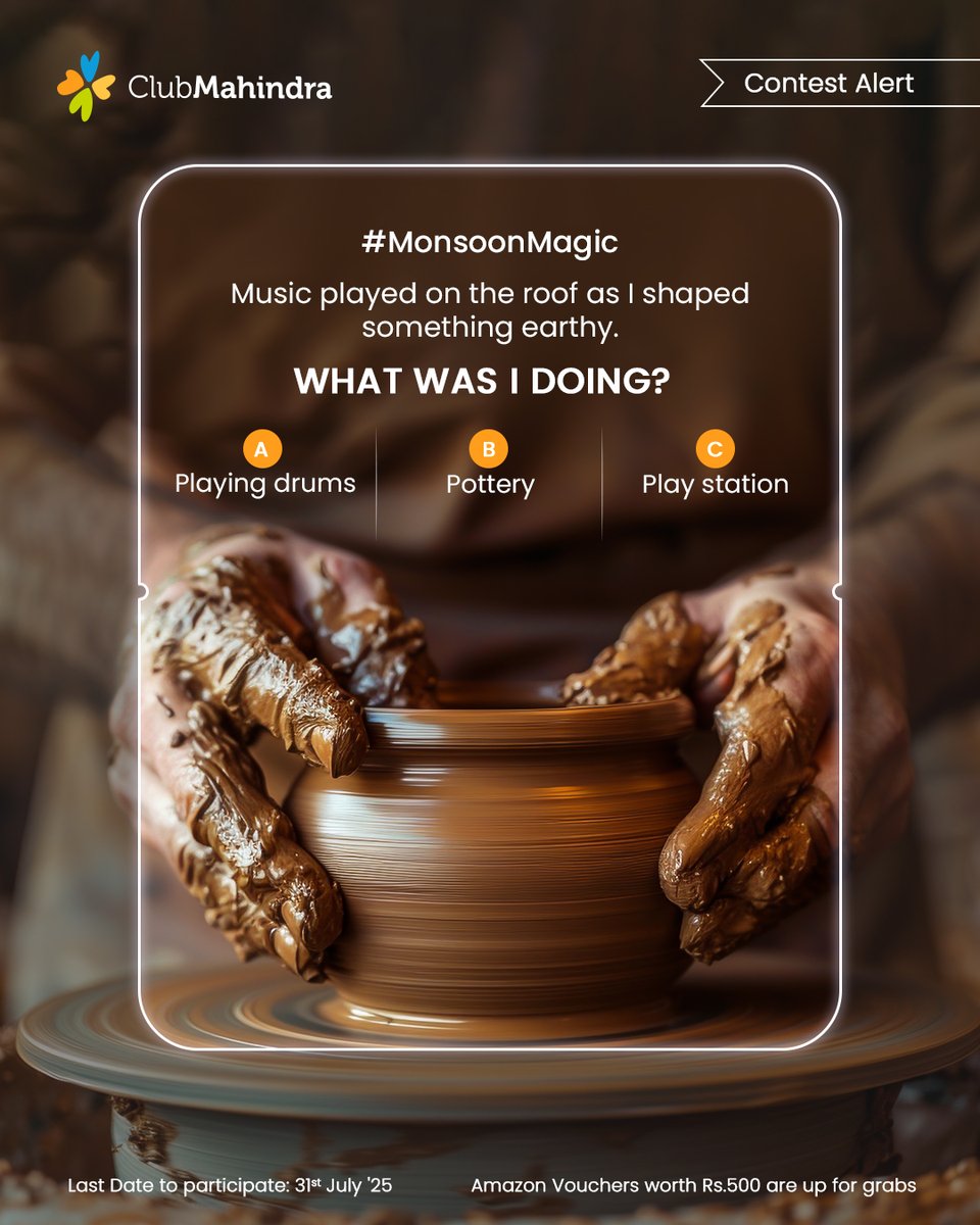Club Mahindra (@clubmahindra) on Twitter photo #ContestAlert 11 of 15
Participate in all #MonsoonMagic Contest
STEPS
1) Comment below with your answer using #MonsoonMagic and #ClubMahindra. Don’t forget to tag <a href="/clubmahindra/">Club Mahindra</a> and four of your friends – it’s mandatory!
2) Participate in all 15 contest posts. Winners get #ContestAlert 11 of 15
Participate in all #MonsoonMagic Contest
STEPS
1) Comment below with your answer using #MonsoonMagic and #ClubMahindra. Don’t forget to tag <a href="/clubmahindra/">Club Mahindra</a> and four of your friends – it’s mandatory!
2) Participate in all 15 contest posts. Winners get