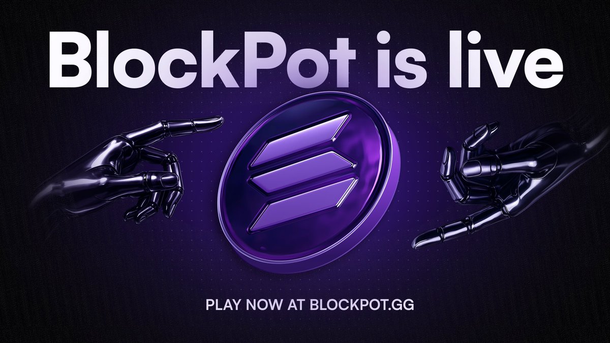 BlockPotGG's tweet image. We’re LIVE on blockpot.gg 🎰
To celebrate, we’re giving $25 in SOL to 25 players
To enter:
• Sign up
• Place at least 1 bet
Winners picked in 24h - good luck!