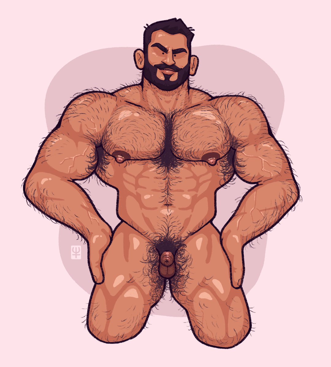 Do y’all prefer your micropenis muscle men smooth or hairy 🤔 enjoy!! 💙

#gaynsfw #gayart