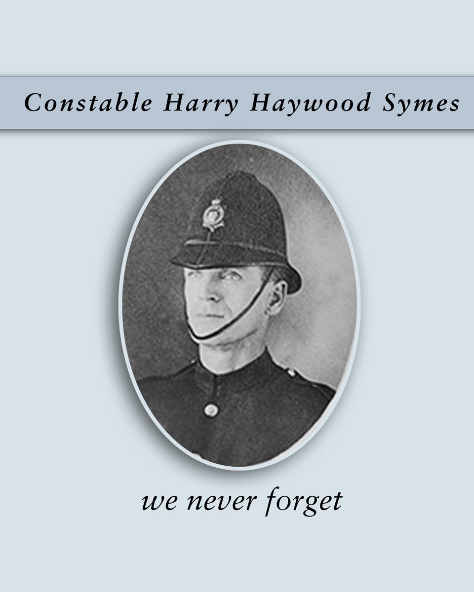 VPDChiefRai's tweet image. Harry Hayward Symes took leave from the VPD to join the armed forces in #WWI in 1914. In July 1916, a shell burst near him, knocking him unconscious. He never recovered his strength and suffered from “shell shock,” known today as PTSD. He was discharged in March 1918 and resigned…